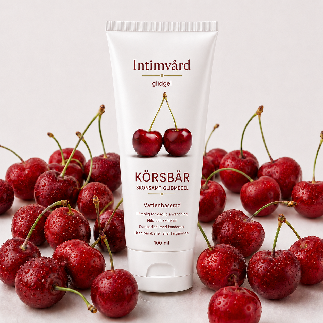 Vattenbaserat glidmedel med körsbär (100 ml)